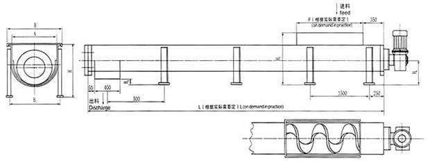 螺旋輸送機(jī)圖紙