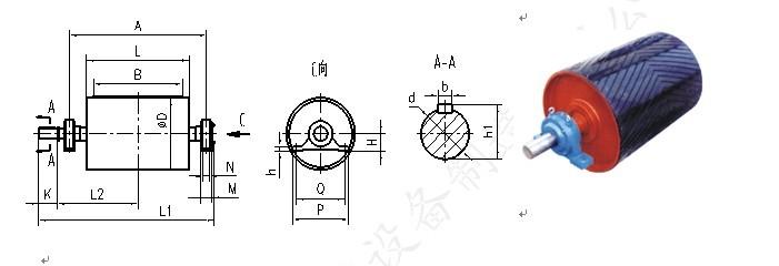 皮帶機傳動滾筒