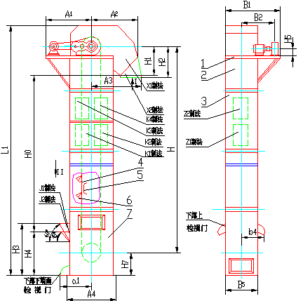 環(huán)鏈提升機(jī)圖紙