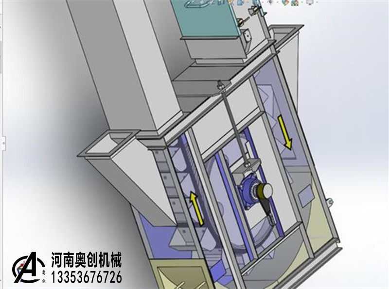 雙通道斗式提升機機尾