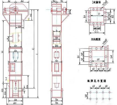 斗式提升機圖紙廠家展示