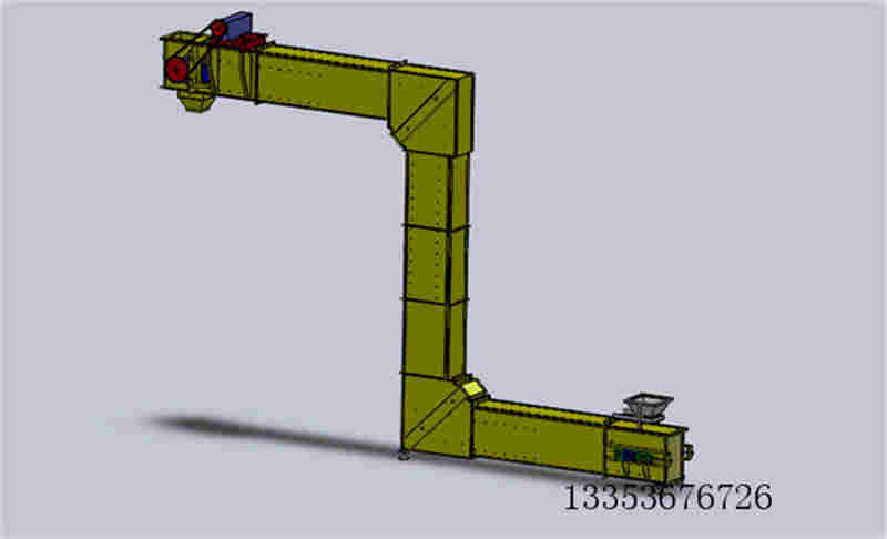 Z型提升機(jī)3d圖紙